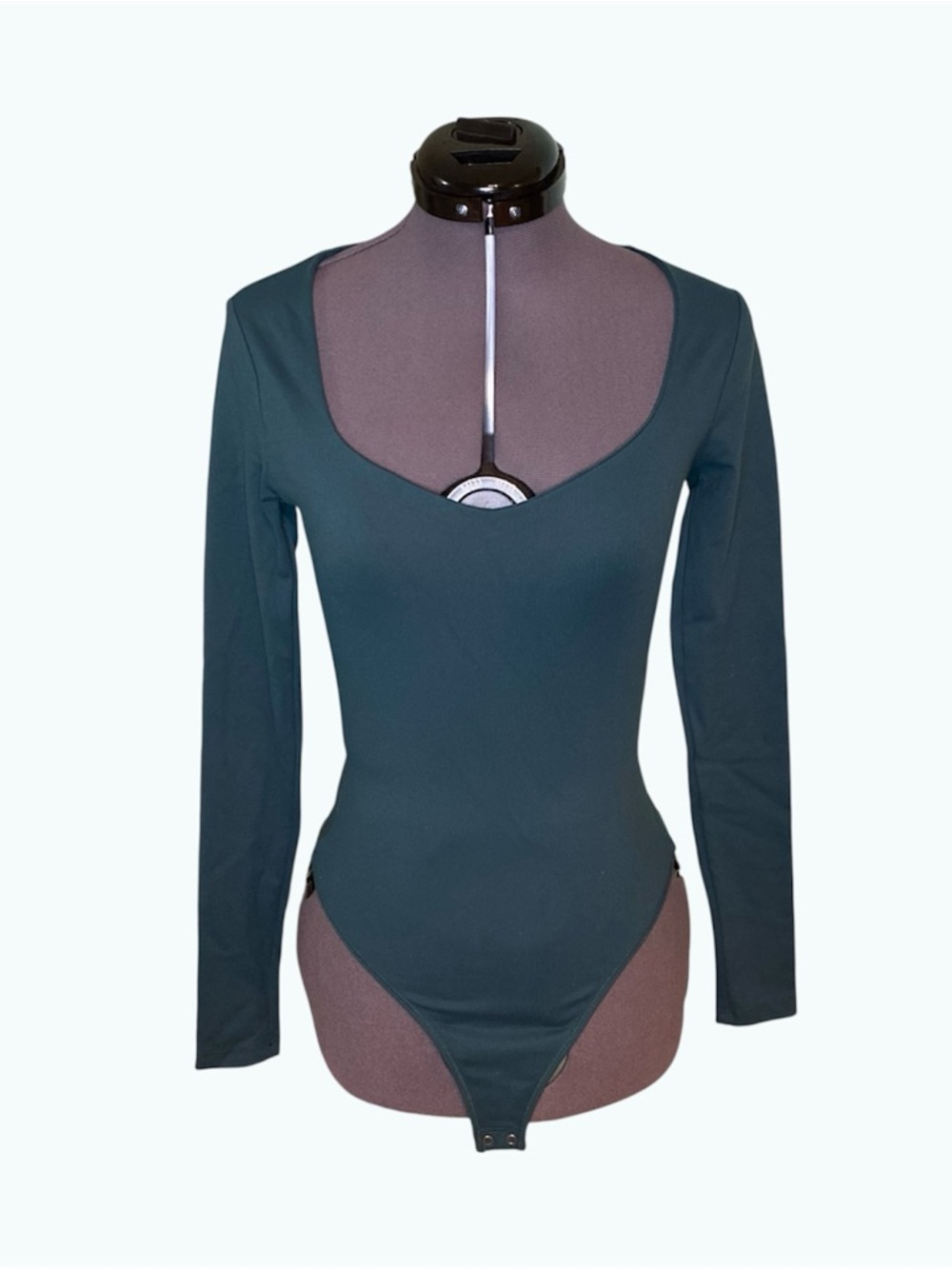 Abercrombie Long-Sleeve Double-Layered Seamless Fabric Sweetheart Bodysuit